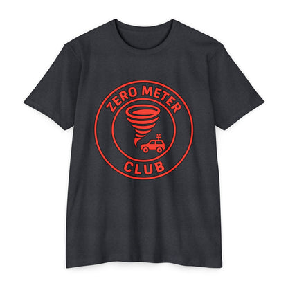 T-Shirt featuring Storm Chaser Design, Zero Meter Club Tee, Gift for Weather Enthusiasts, Tornado Lover's Apparel, Casual Unisex Tee