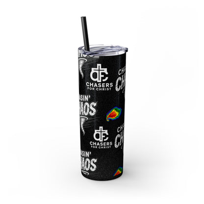 Tumbler Cup with Tornado Radar Image - Storm Chaser Merchandise