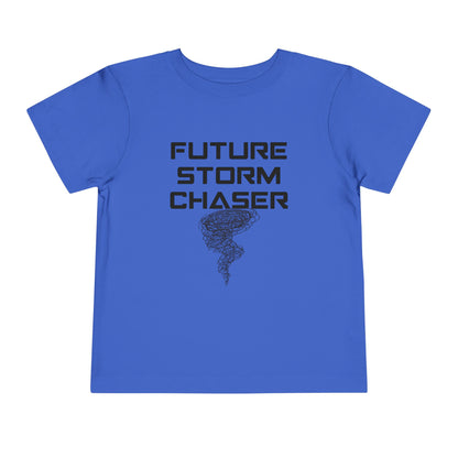 Toddler Tee - Future Storm Chaser with Tornadoes and Chasin Chaos Logo