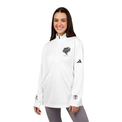 adidas® Quarter-Zip Pullover with Embroidery - Stylish Athletic Top for Outdoor Activities, Sports, Casual Wear, Gifts, Workout