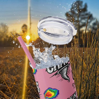 Tumbler Cup with Tornado Radar Image - Storm Chaser Merchandise