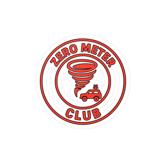 Vinyl Decal - ZERO METER CLUB Storm Chaser Sticker