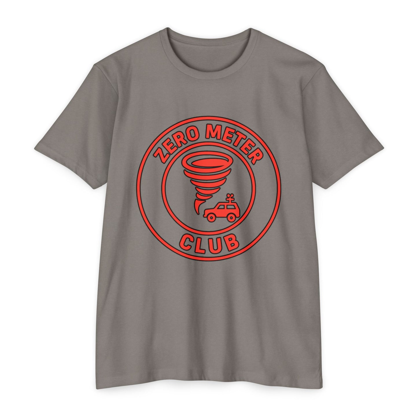 T-Shirt featuring Storm Chaser Design, Zero Meter Club Tee, Gift for Weather Enthusiasts, Tornado Lover's Apparel, Casual Unisex Tee