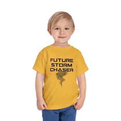 Toddler Tee - Future Storm Chaser with Tornadoes and Chasin Chaos Logo