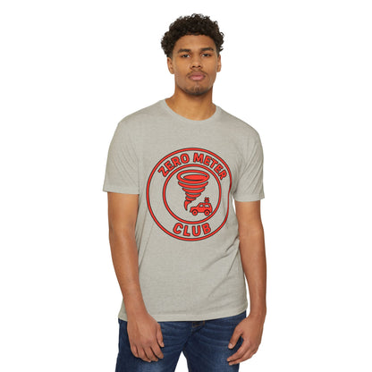 T-Shirt featuring Storm Chaser Design, Zero Meter Club Tee, Gift for Weather Enthusiasts, Tornado Lover's Apparel, Casual Unisex Tee