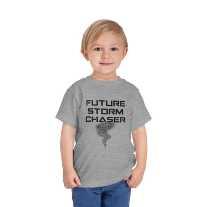 Toddler Tee - Future Storm Chaser with Tornadoes and Chasin Chaos Logo