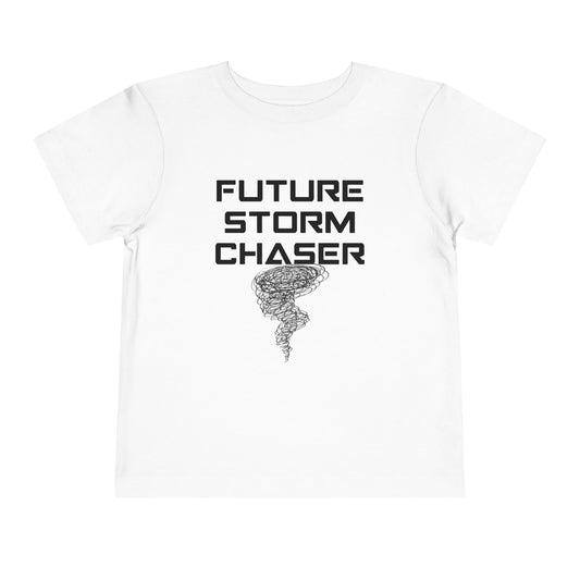 Toddler Tee - Future Storm Chaser with Tornadoes and Chasin Chaos Logo