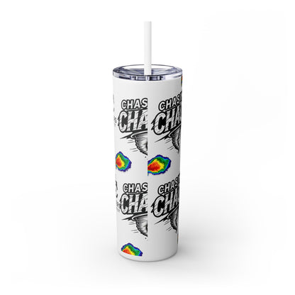 Tumbler Cup with Tornado Radar Image - Storm Chaser Merchandise
