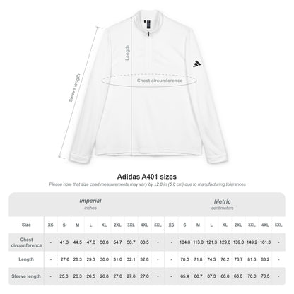adidas® Quarter-Zip Pullover with Embroidery - Stylish Athletic Top for Outdoor Activities, Sports, Casual Wear, Gifts, Workout