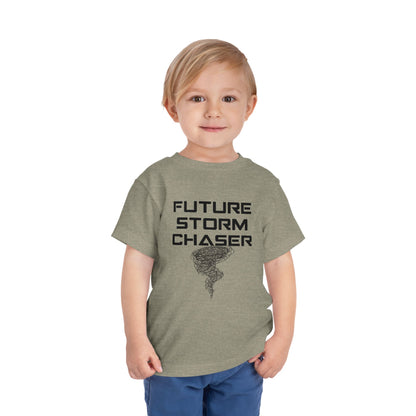 Toddler Tee - Future Storm Chaser with Tornadoes and Chasin Chaos Logo