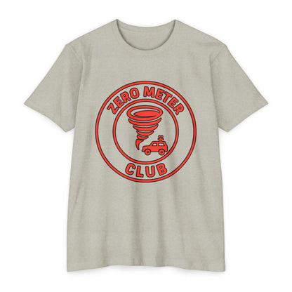 T-Shirt featuring Storm Chaser Design, Zero Meter Club Tee, Gift for Weather Enthusiasts, Tornado Lover's Apparel, Casual Unisex Tee