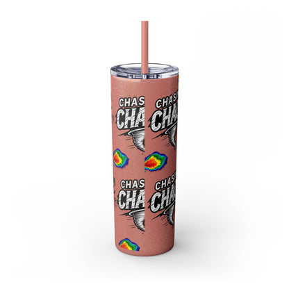Tumbler Cup with Tornado Radar Image - Storm Chaser Merchandise