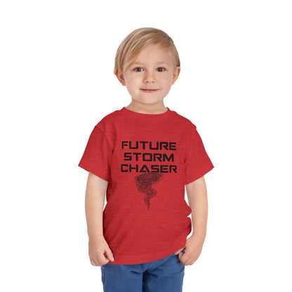 Toddler Tee - Future Storm Chaser with Tornadoes and Chasin Chaos Logo
