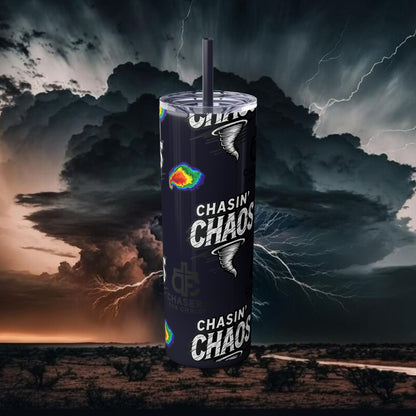Tumbler Cup with Tornado Radar Image - Storm Chaser Merchandise